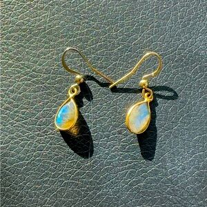 Labradorite faceted earrings